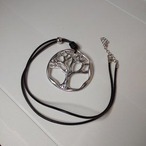 Large Tree Of Life Pendant Necklace Adjustable 30 To 32 Inches Long